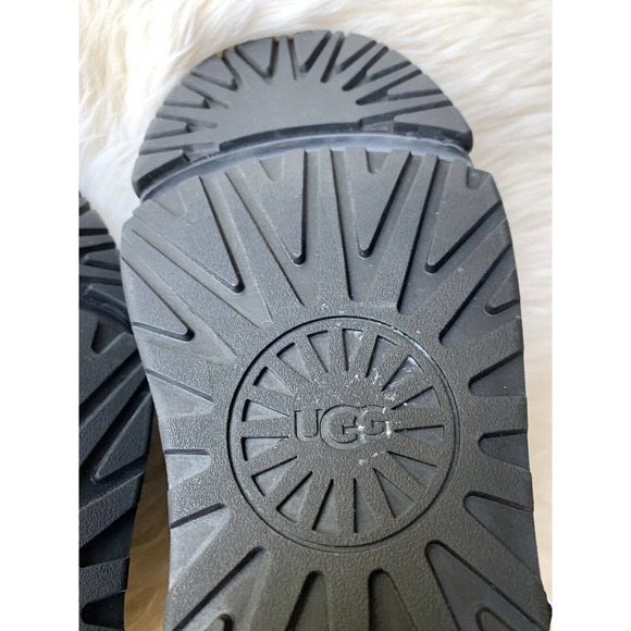 UGG Women's Classic Weather Hiker Black Shearling Boots 10 EU 41 - Picture 10 of 12